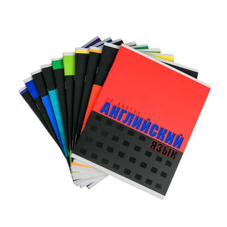 Тетради предметные ArtFox STUDY 48 листов 10 шт в коробке «Шрифты»