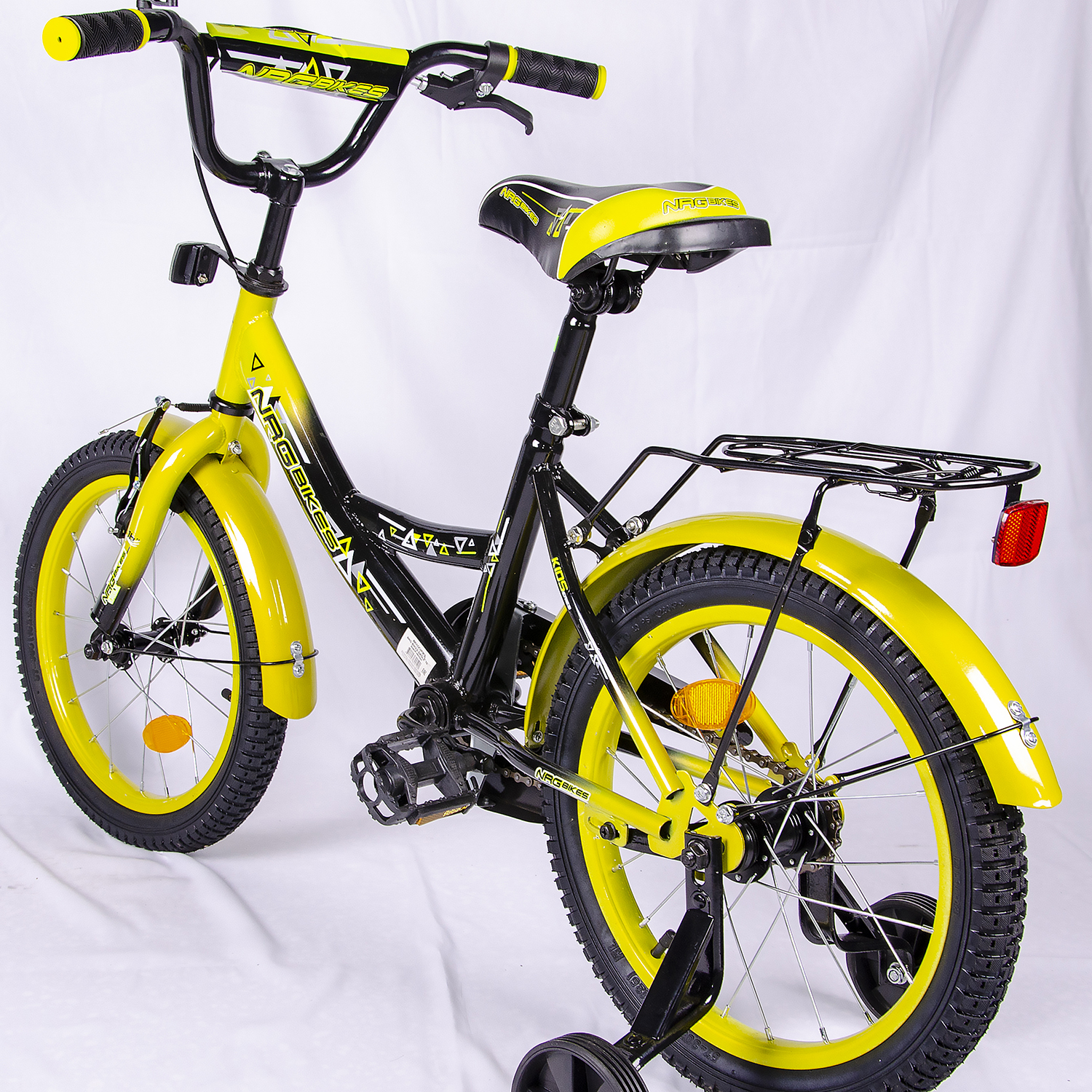 Велосипед NRG BIKES EAGLE 16 black-lemon - фото 3