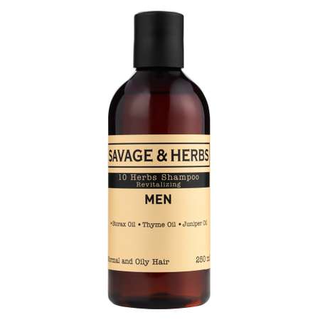Восстанавливающий шампунь Savage and Herbs с 10 травами