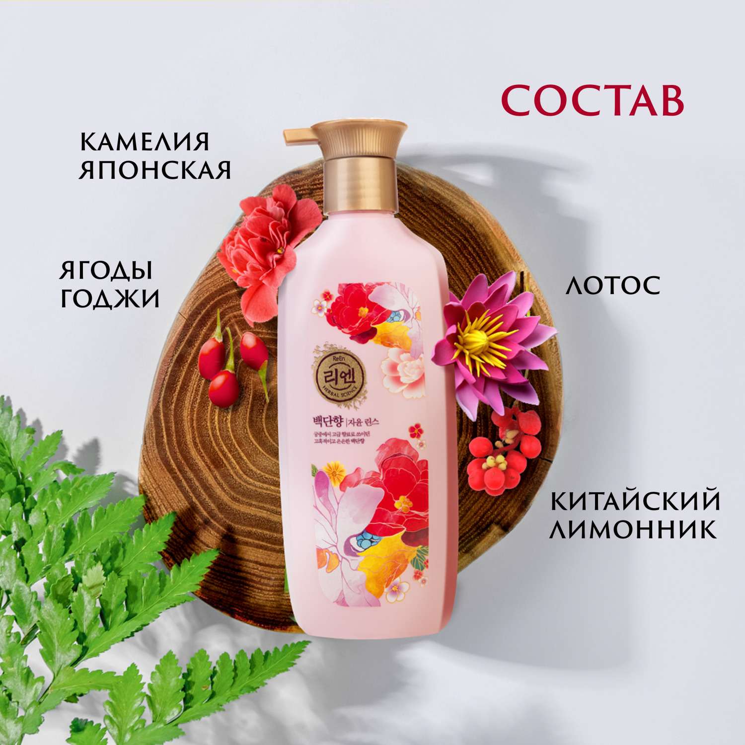 Шампунь ReEn Perfume Baekdanhyang парфюмированный для всех типов волос 500мл - фото 4