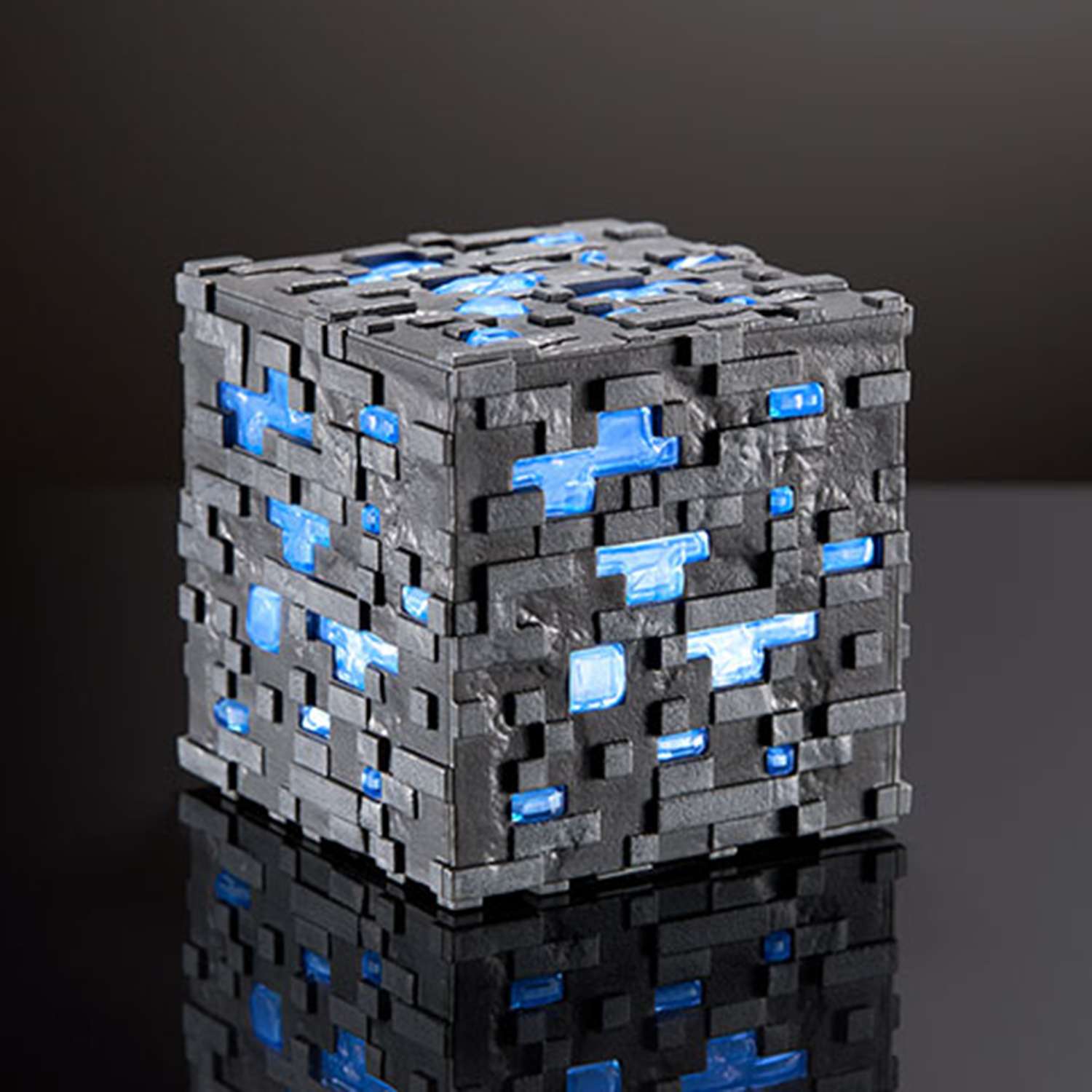 Настольный светильник-ночник Minecraft Светодиодный 3D в виде блока алмазной руды - фото 5