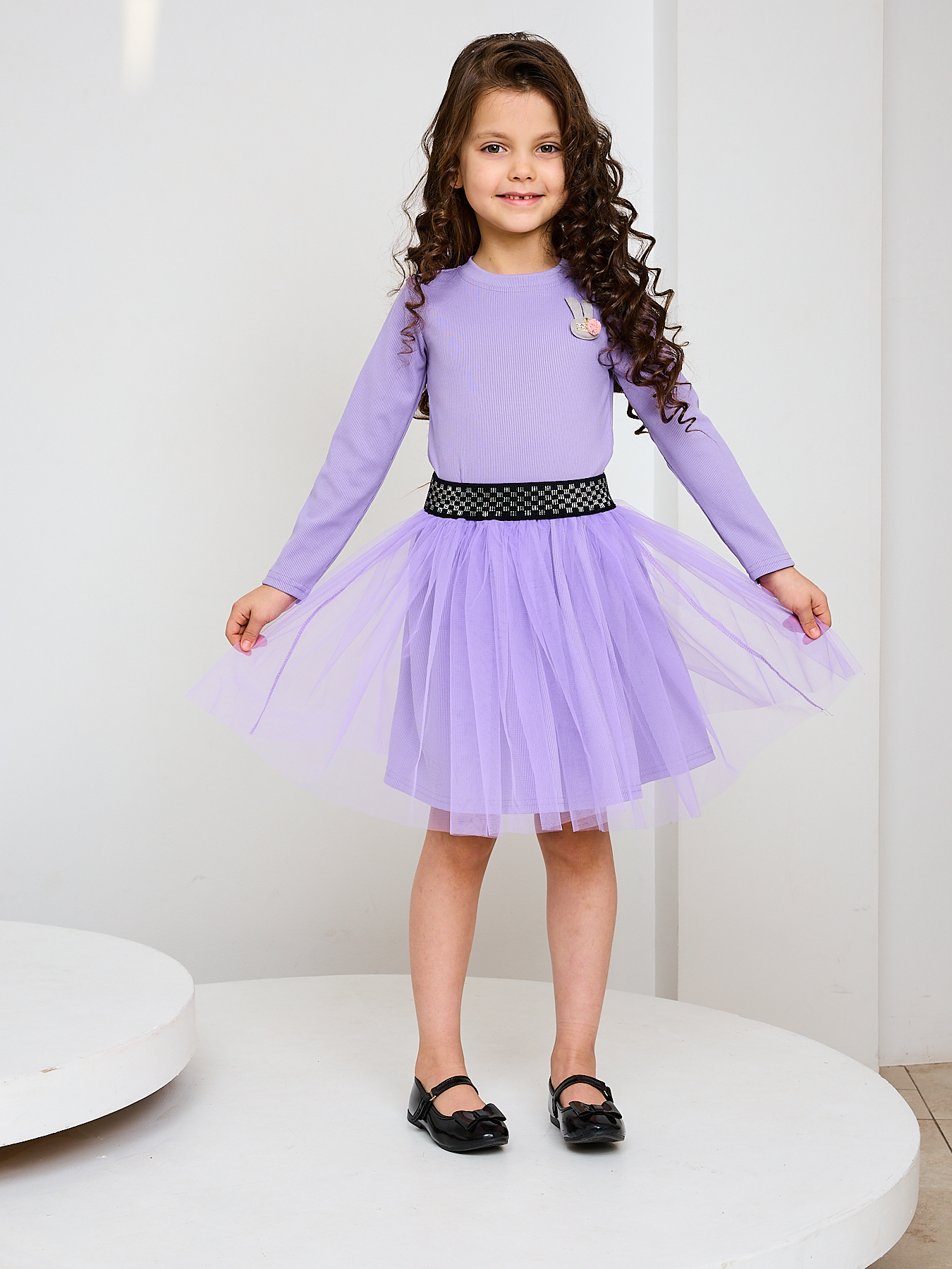 Комплект Mil Art kids 1902201537SUIT-SKIRT-FATIN-PURPLE - фото 2