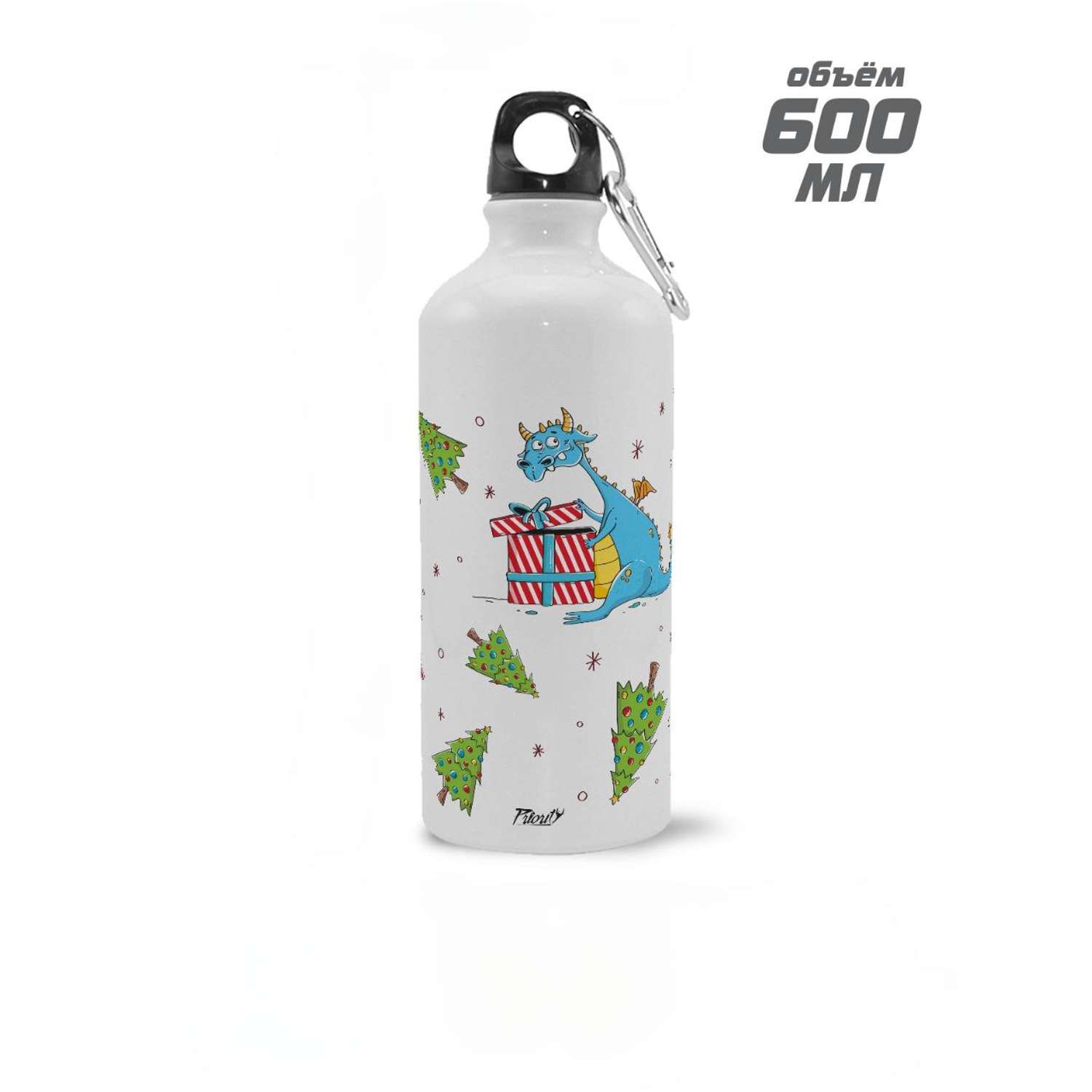 Бутылка для воды спортивная PrioritY Драконы с подарком - фото 1