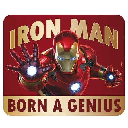 Коврик для мыши ABYStyle Marvel Flexible mousepad Iron Man Born to be a genius 23.5x19.5 см