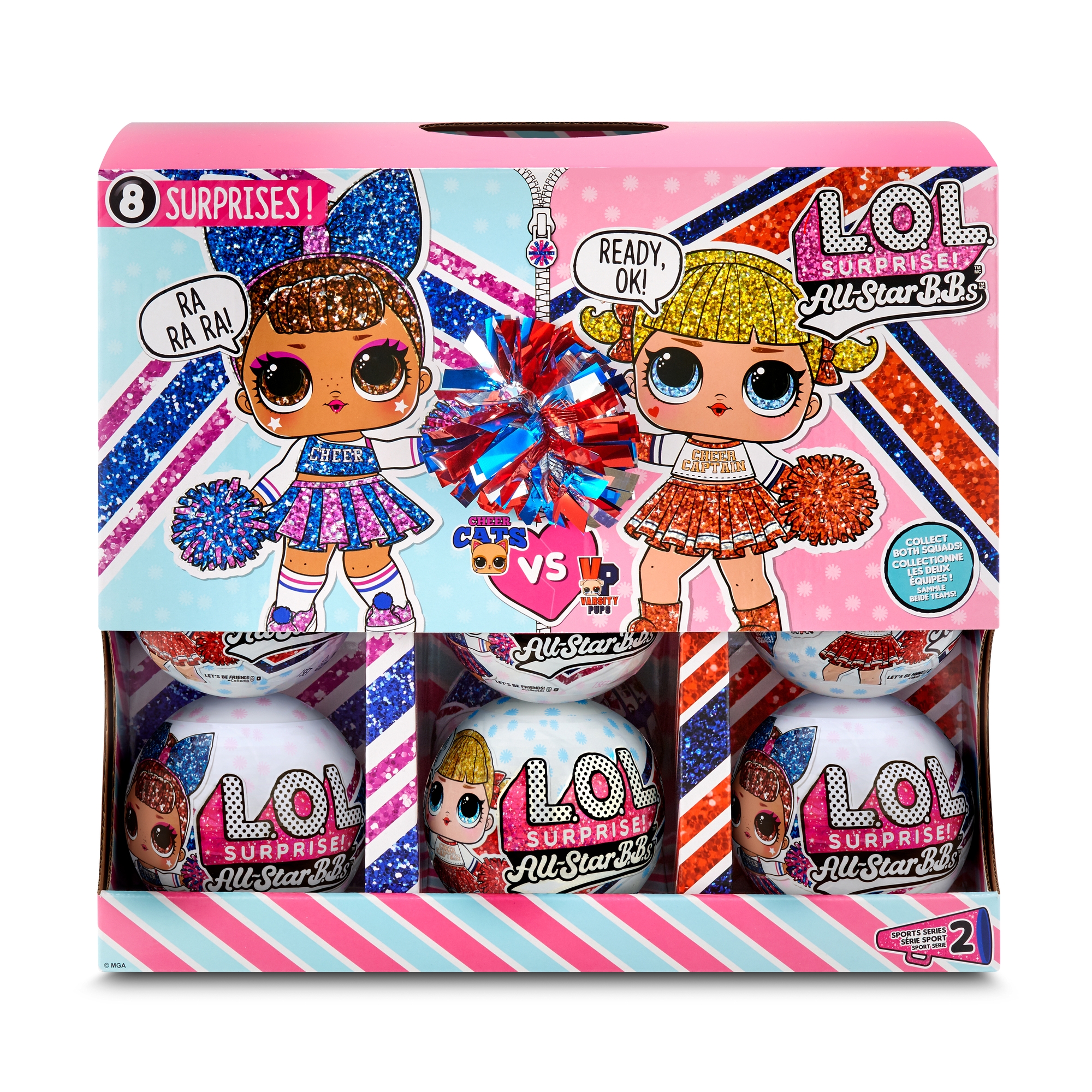 Игрушка в шаре L.O.L. Surprise Surprise All Star Sports Series 2 Cheer в непрозрачной упаковке (Сюрприз) 570363XX1E7CRF 570363XX1E7CRF - фото 12