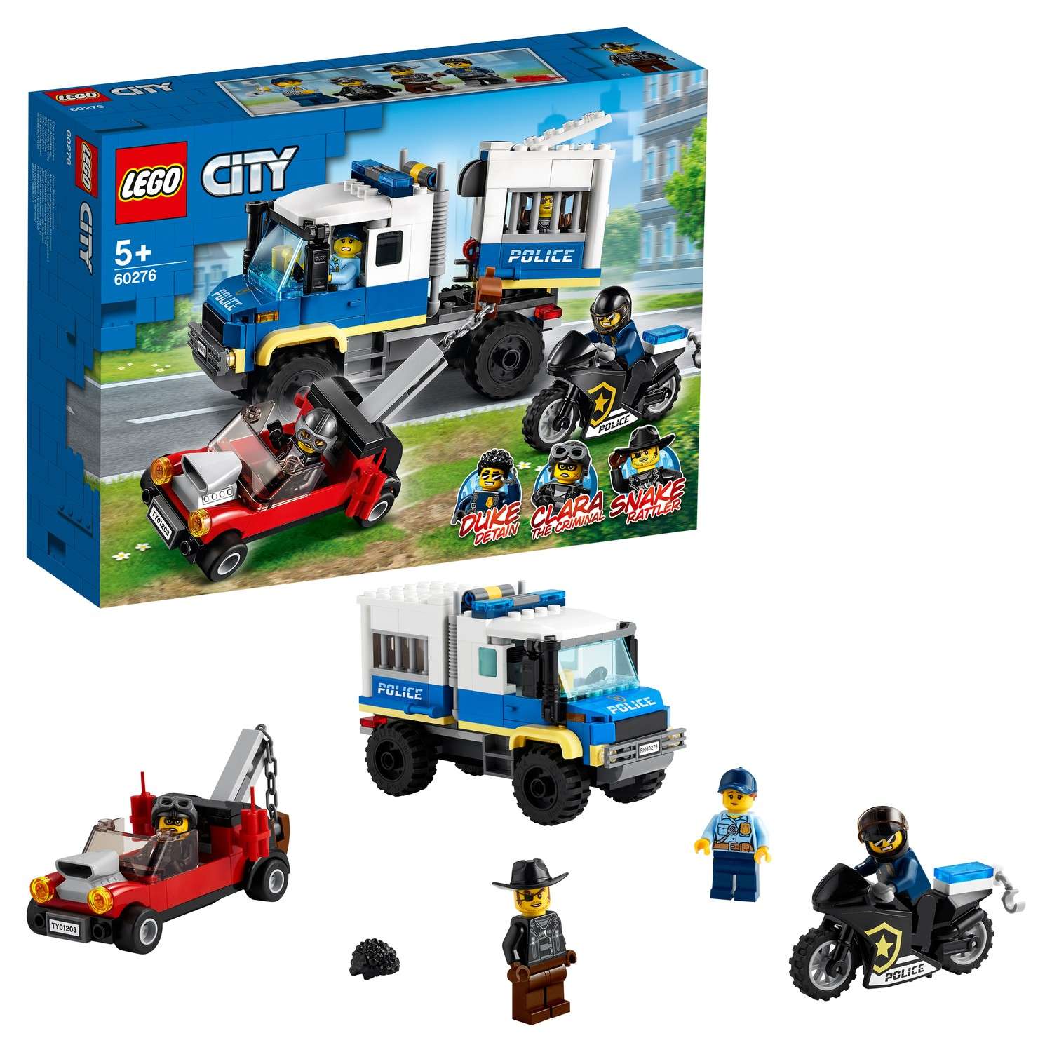 Конструктор LEGO City Police Транспорт для перевозки преступников 60276 - фото 1