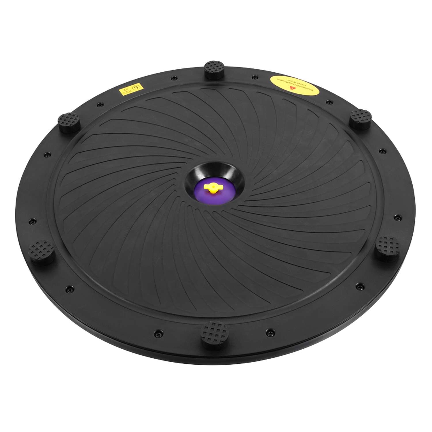 Балансировочная полусфера BOSU STRONG BODY в комплекте со съемными эспандерами фиолетовая - фото 8