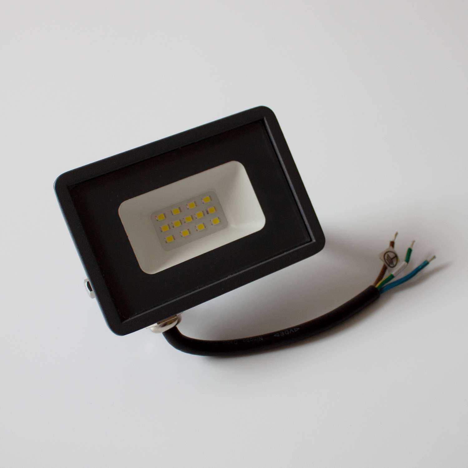 Прожектор светодиодный Фарлайт 10Вт 4000К IP65 Дневной свет корпус серый - фото 1