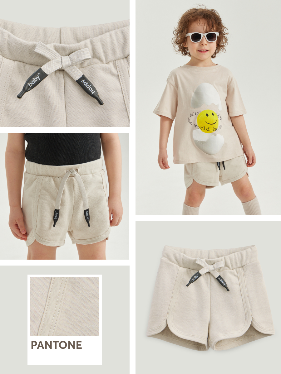 Шорты HAPPY BABY цвет бежевый 88224_beige купить по цене 1506 ₽ в  интернет-магазине Детский мир