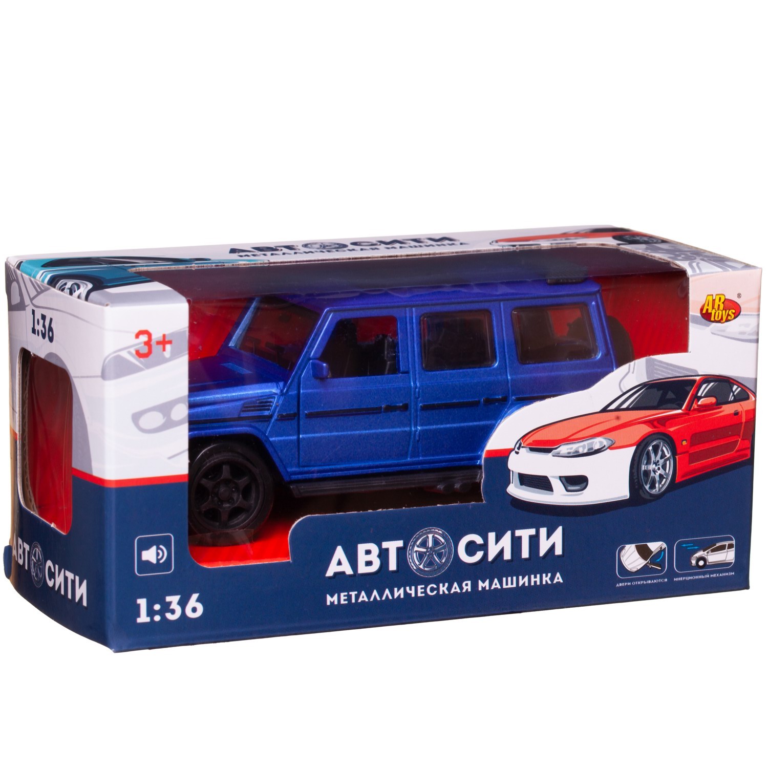 Внедорожник Abtoys АвтоСити 1:36 синий C-00521/синий - фото 3