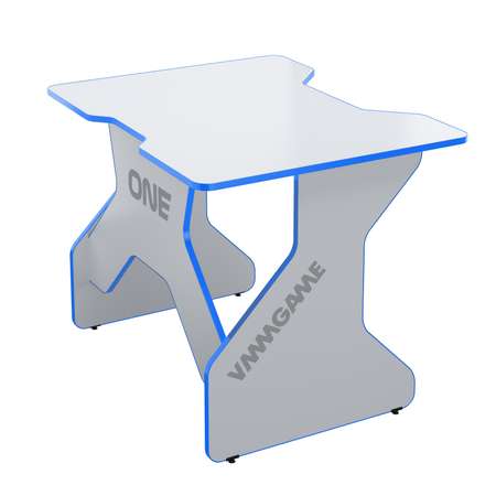 Стол VMMGAME игровой компьютерный one white 100 blue