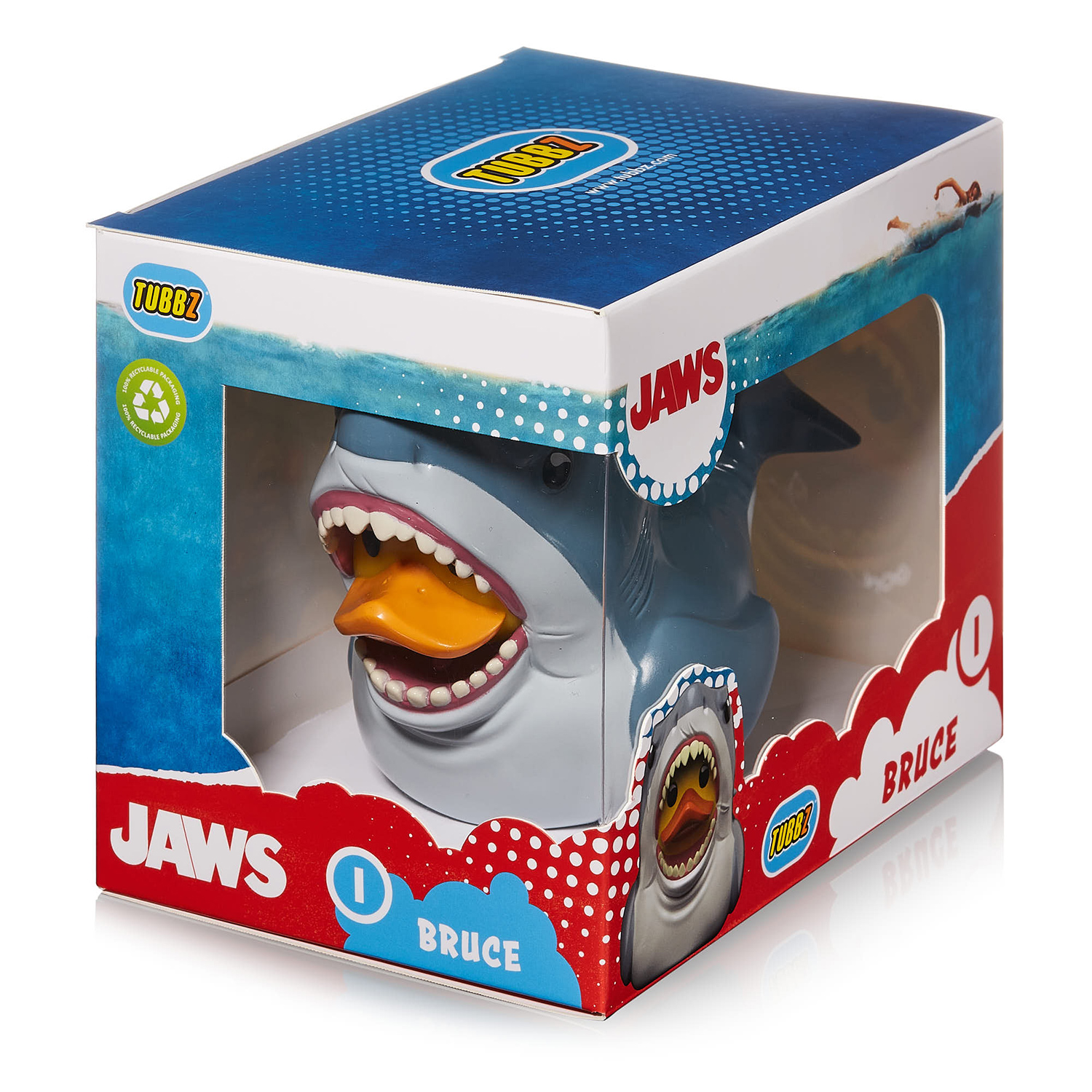 Фигурка JAWS Утка Tubbz акула Брюс из Челюсти Boxed Edition без ванны  купить по цене 2399 ₽ в интернет-магазине Детский мир