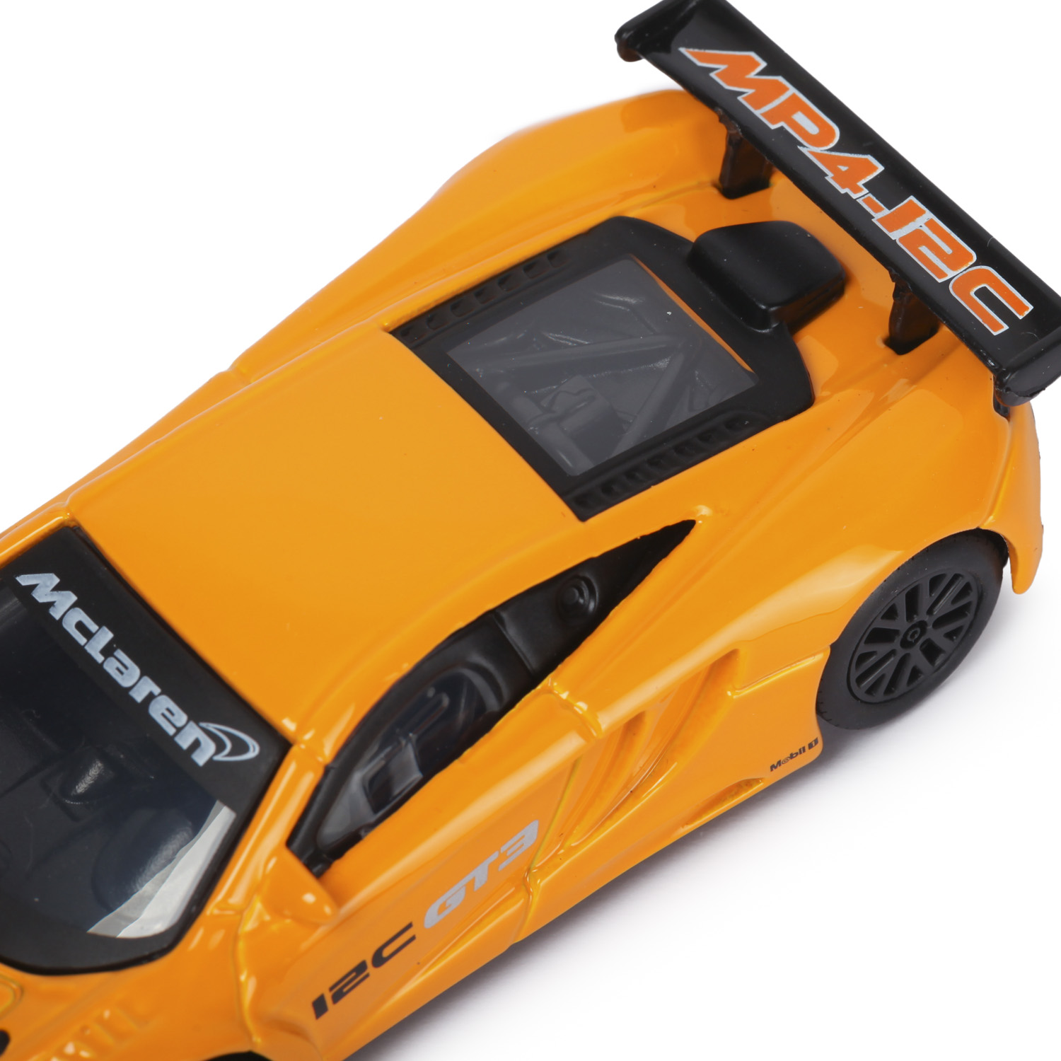 Автомобиль BBurago McLaren 1:43 без механизмов оранжевый 18-38014 - фото 7