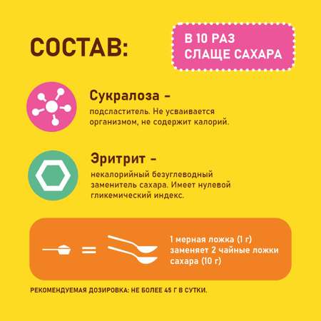 Столовый подсластитель Иван-поле (сахарозаменитель) №10 (в 10 раз слаще сахара) 500 г