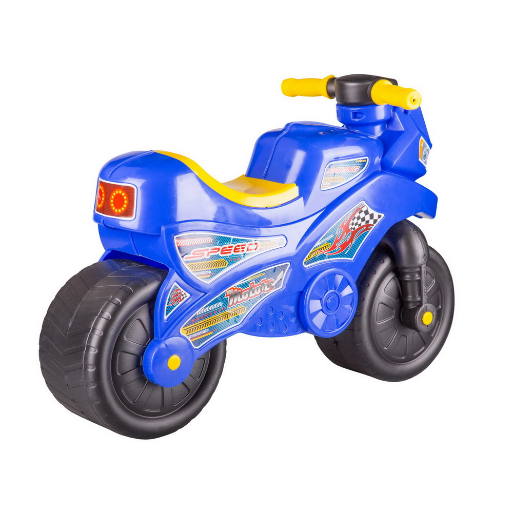 Каталка детская Альтернатива Мотоцикл синий - фото 2