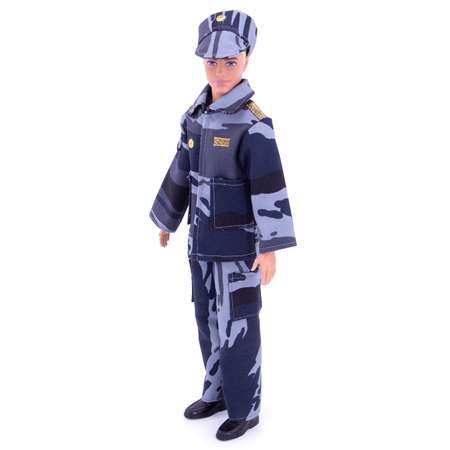 Костюм военного Модница для куклы 30 см 1409 голубой