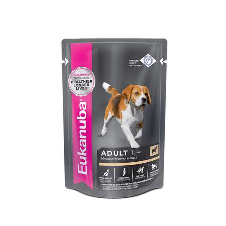 Корм для собак Eukanuba 100г с ягненком в соусе пауч