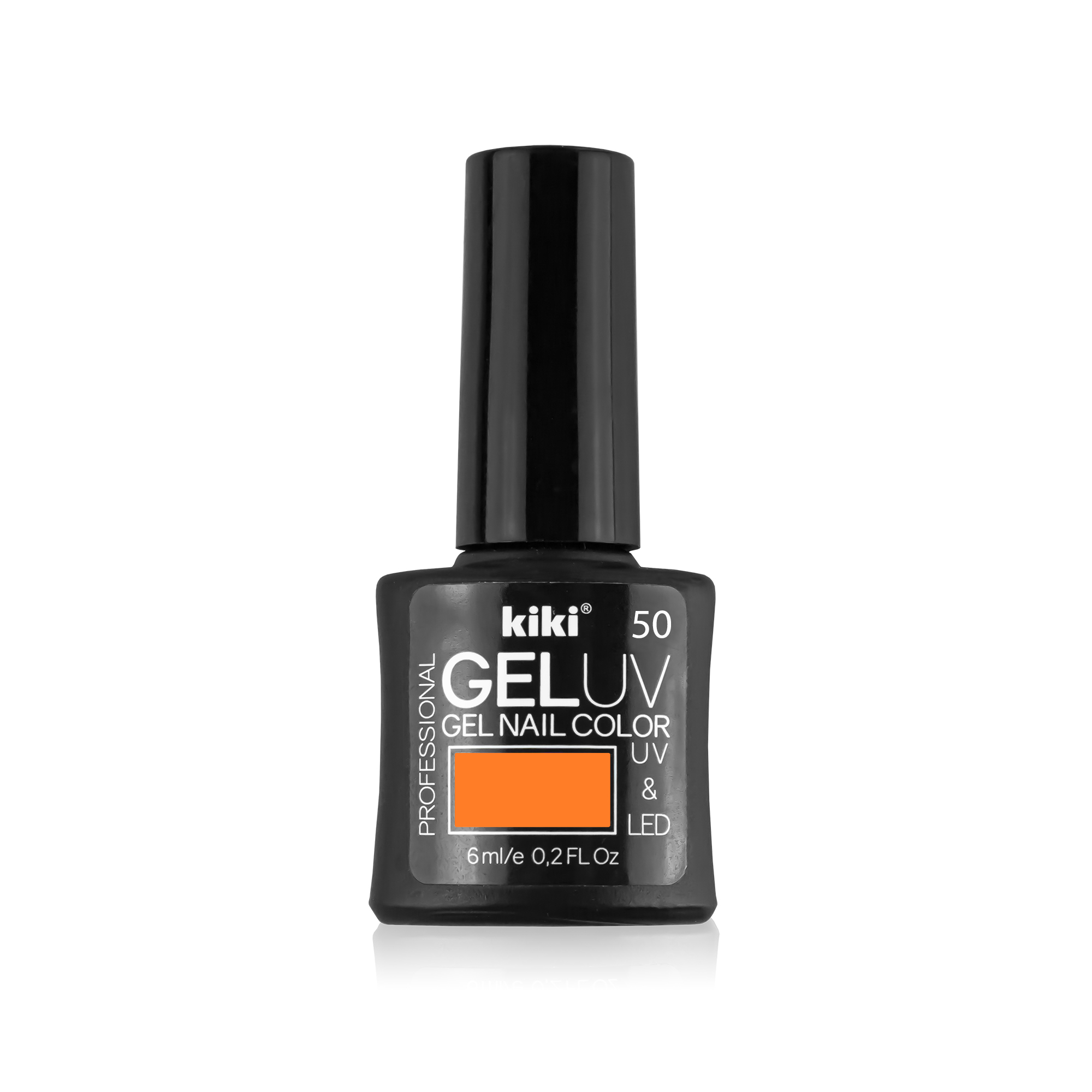 Гель-лак для ногтей Kiki Gel UV LED 50 светло-оранжевый неон - фото 1