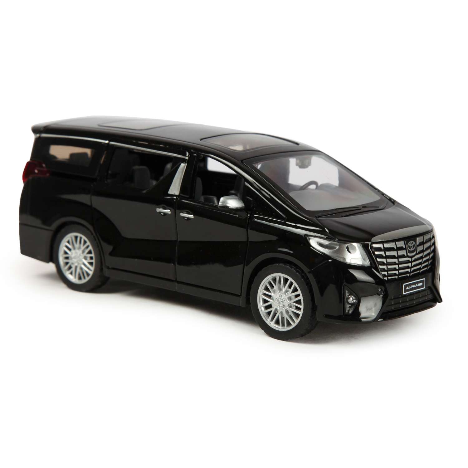 Машинка Mobicaro 1:29 Toyota Alphard Черная 68481 68481 - фото 1