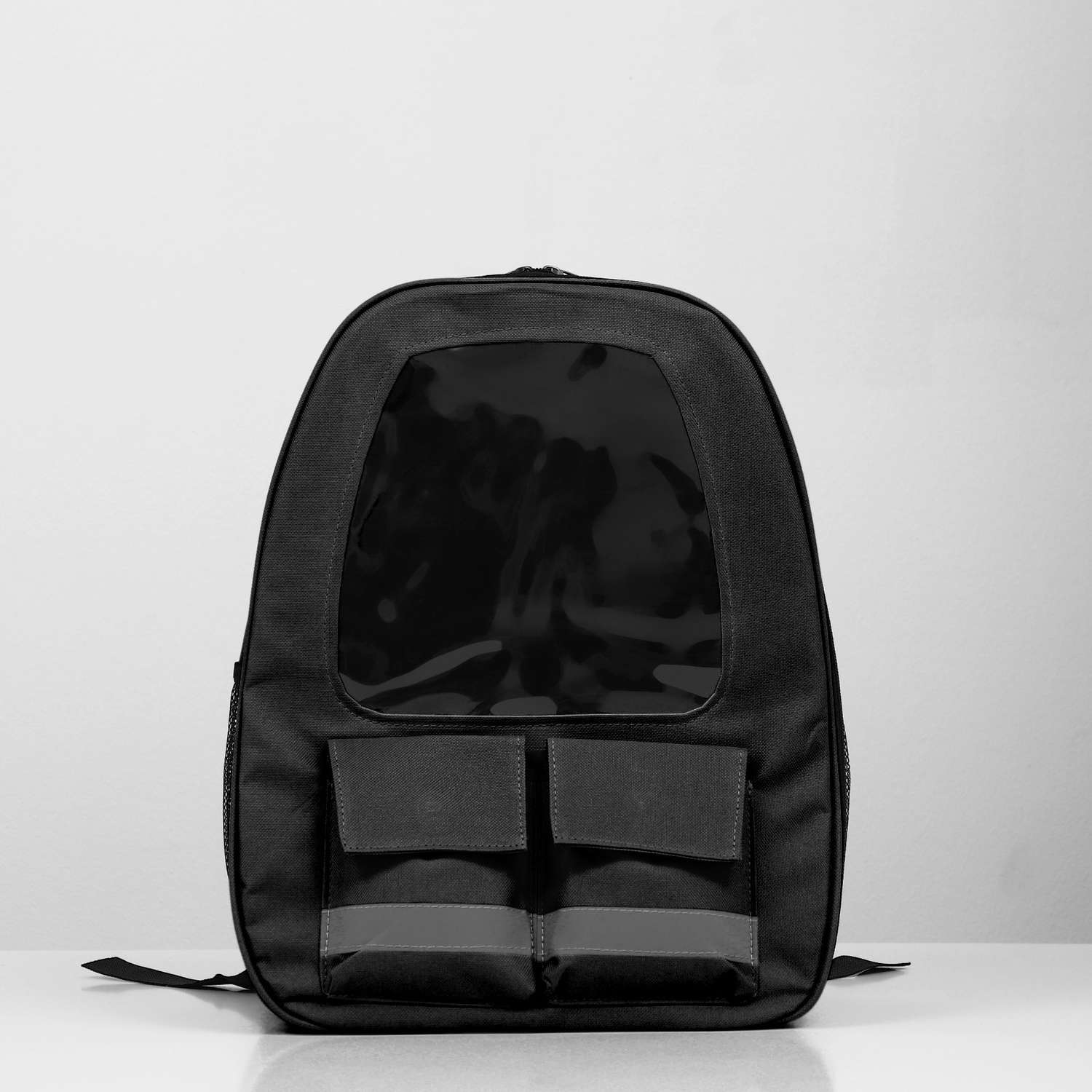 Рюкзак для переноски Пижон с окном для обзора черный - фото 2