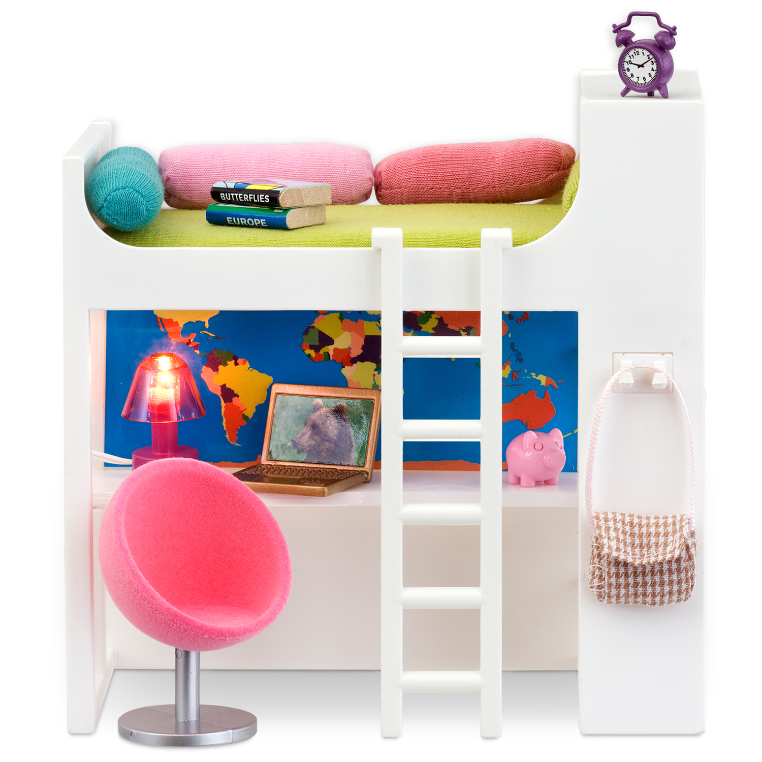 Мебель для домика Lundby Смоланд Кровать-чердак 7предметов LB_60208400  купить по цене 1939 ₽ в интернет-магазине Детский мир