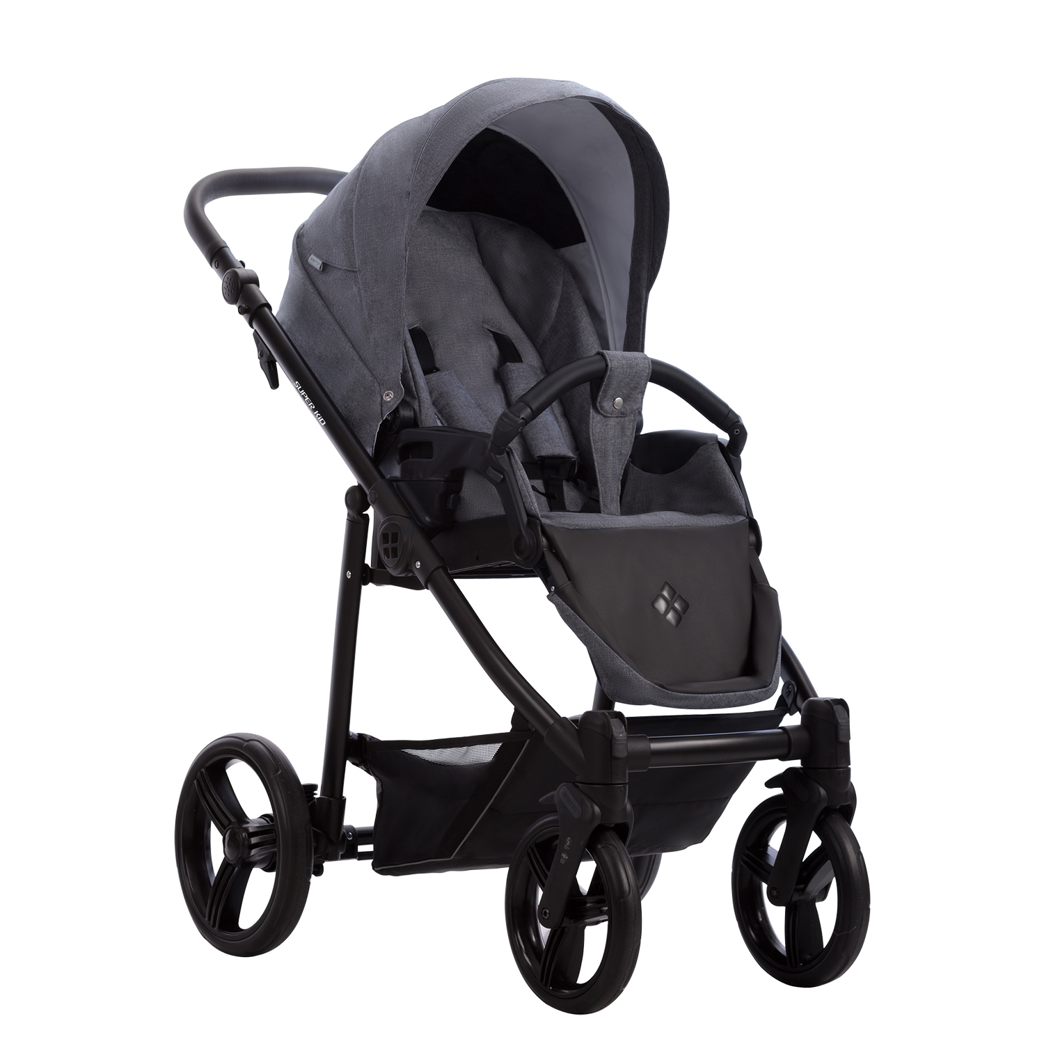 Коляска 2в1 Bebetto Super Kid Lux шасси Черное LJ195 - фото 4