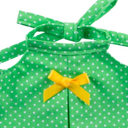 Одежда для кукол BUDI BASA Сарафан зеленый в горошек для Зайки Ми 23 см OSidM-402