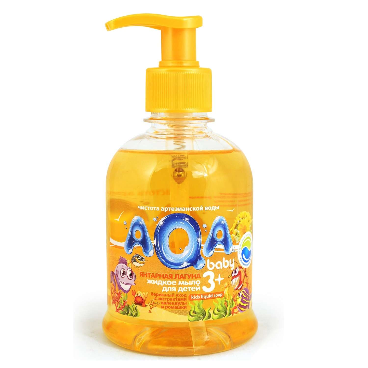 Жидкое мыло AQA baby Янтарная лагуна 300мл - фото 1