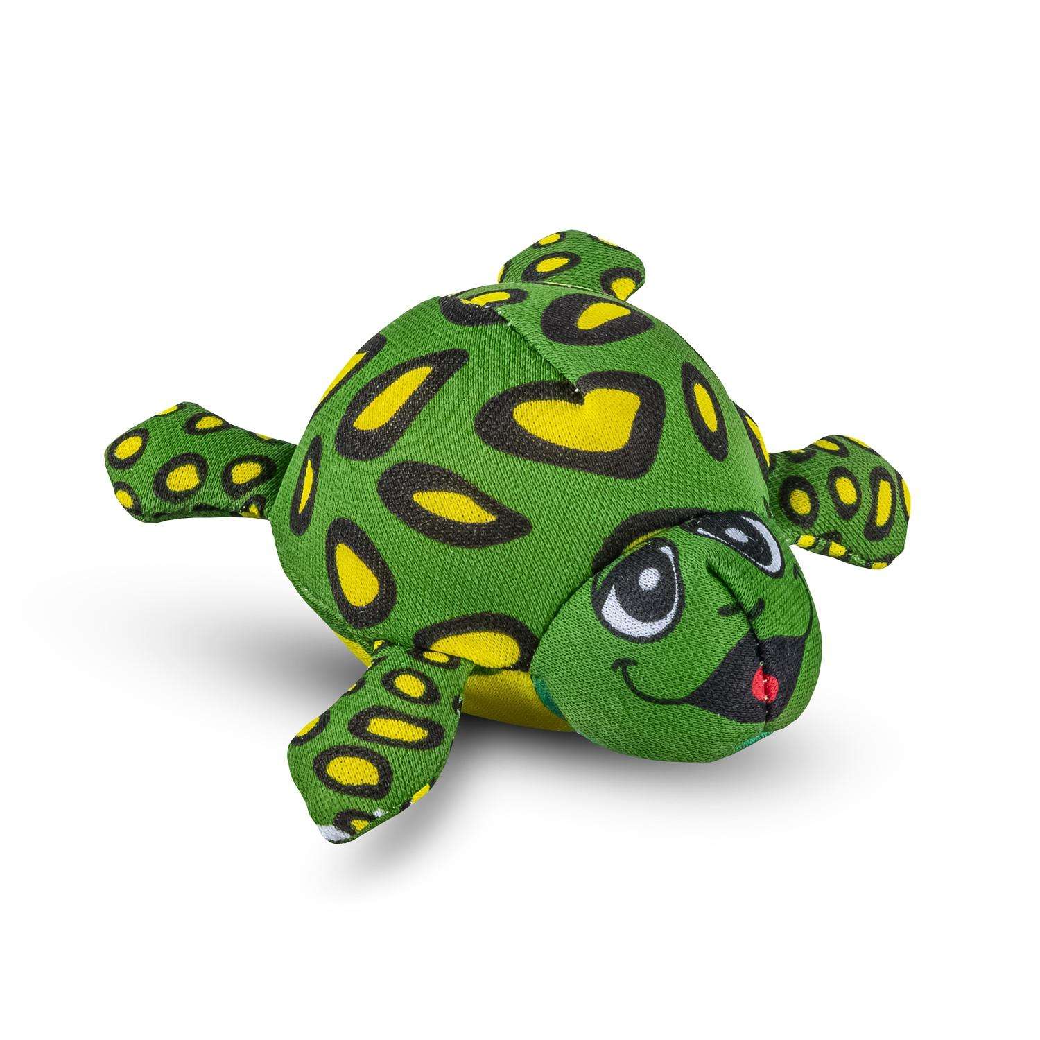 Игрушка для купания YG Sport бомбочка Весёлые животные в пакете-сетке 10 см зеленый - фото 1