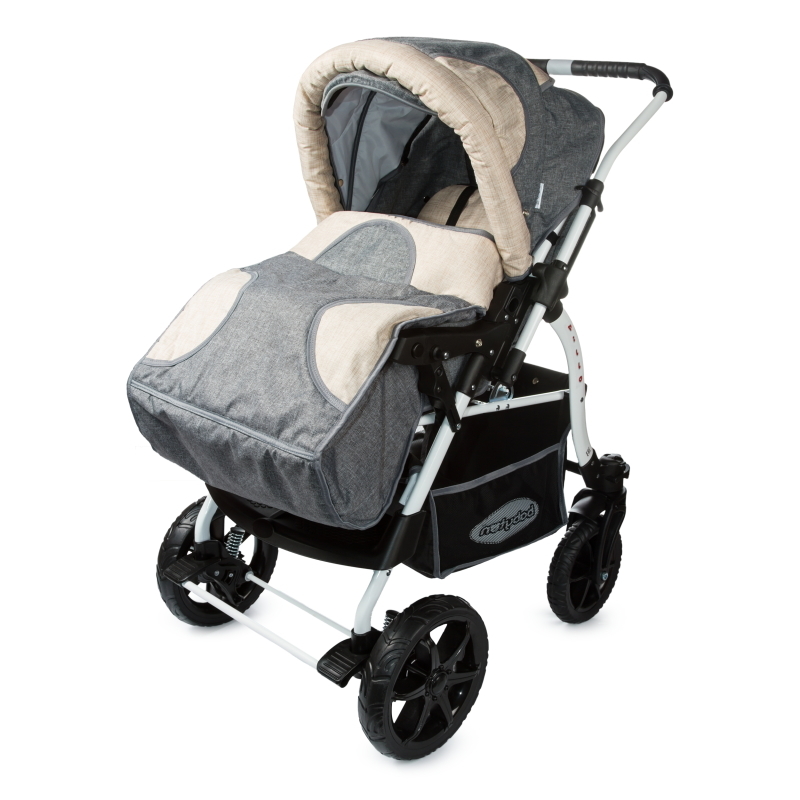 Коляска-трансформер Babyton Pillo OX Grey-Beige - фото 9