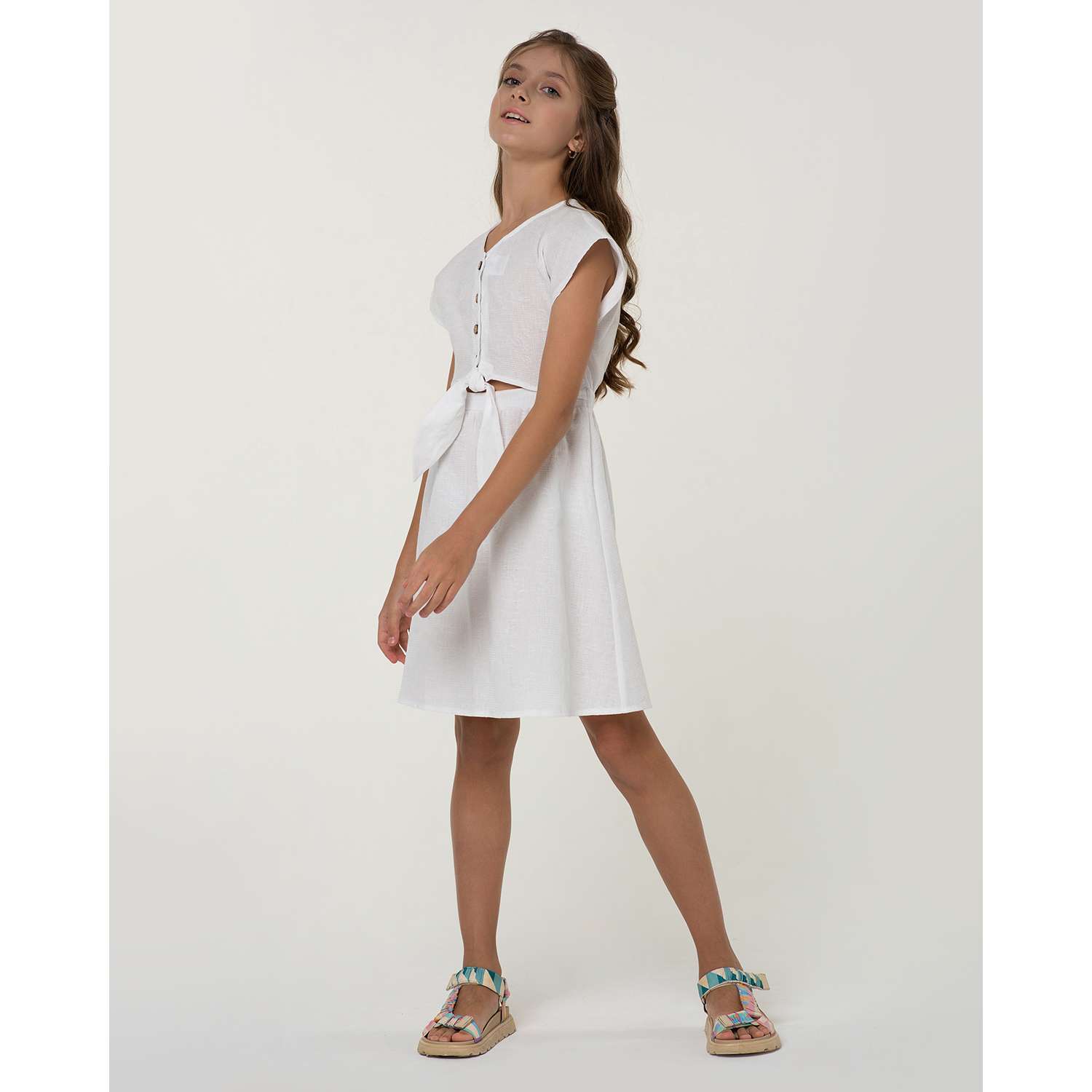 Платье LisaWeta D-065-23 белый - фото 2