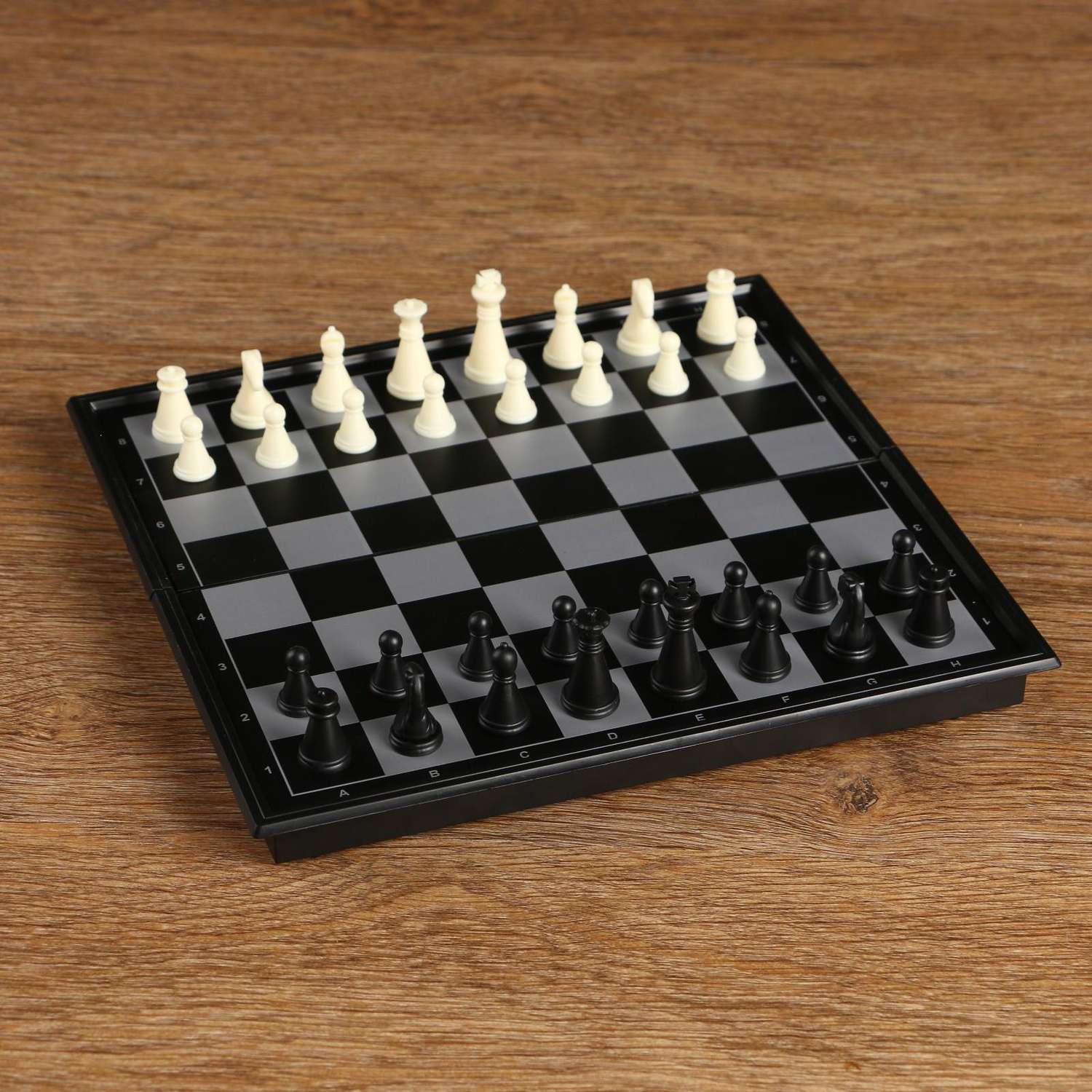Настольная игра Sima-Land 3 в 1 «Классика» шахматы шашки нарды магнитная доска 20х20 см - фото 1