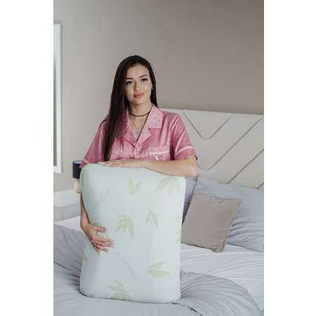 Анатомическая подушка Asvetida Aloe 50*70c эффектом памяти Memory Foam