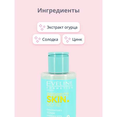 Тоник для лица EVELINE Perfect skin acne против несовершенств 150 мл