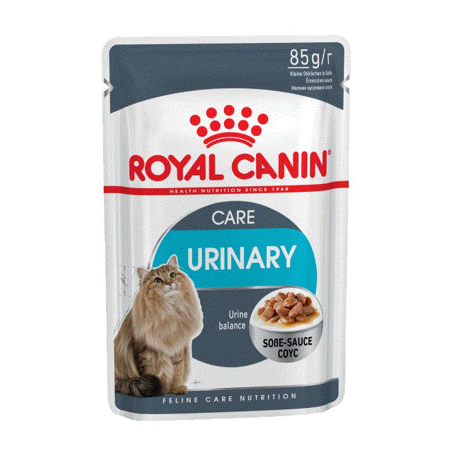 Корм влажный для кошек ROYAL CANIN Urinary Care 85г соус в целях профилактики мочекаменной болезни пауч - фото 2
