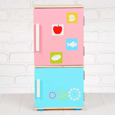 Игровой набор Sima-Land Холодильник и деревянные продукты