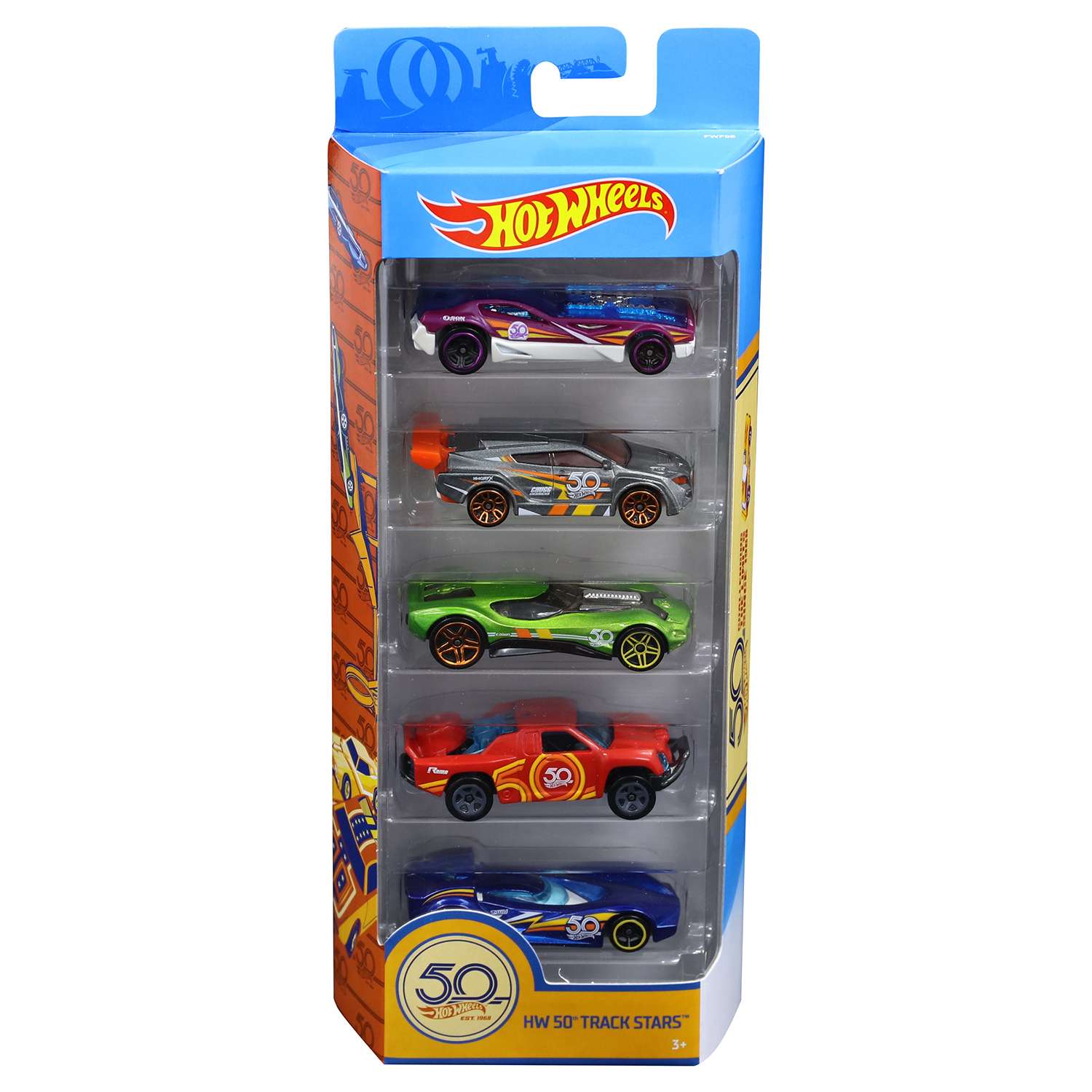 Набор машинок Hot Wheels Юбилейный 5шт в ассортименте FWF98 FWF98 - фото 2