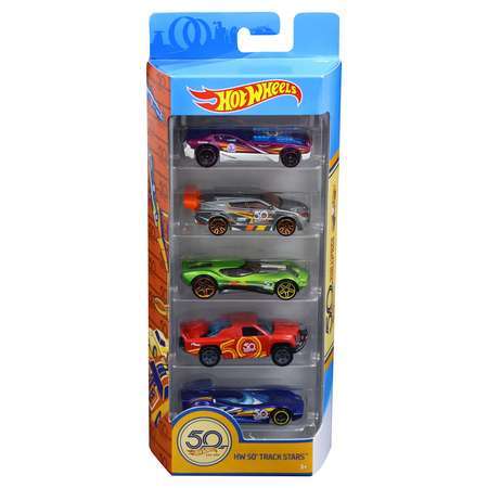 Набор машинок Hot Wheels Юбилейный 5шт в ассортименте FWF98