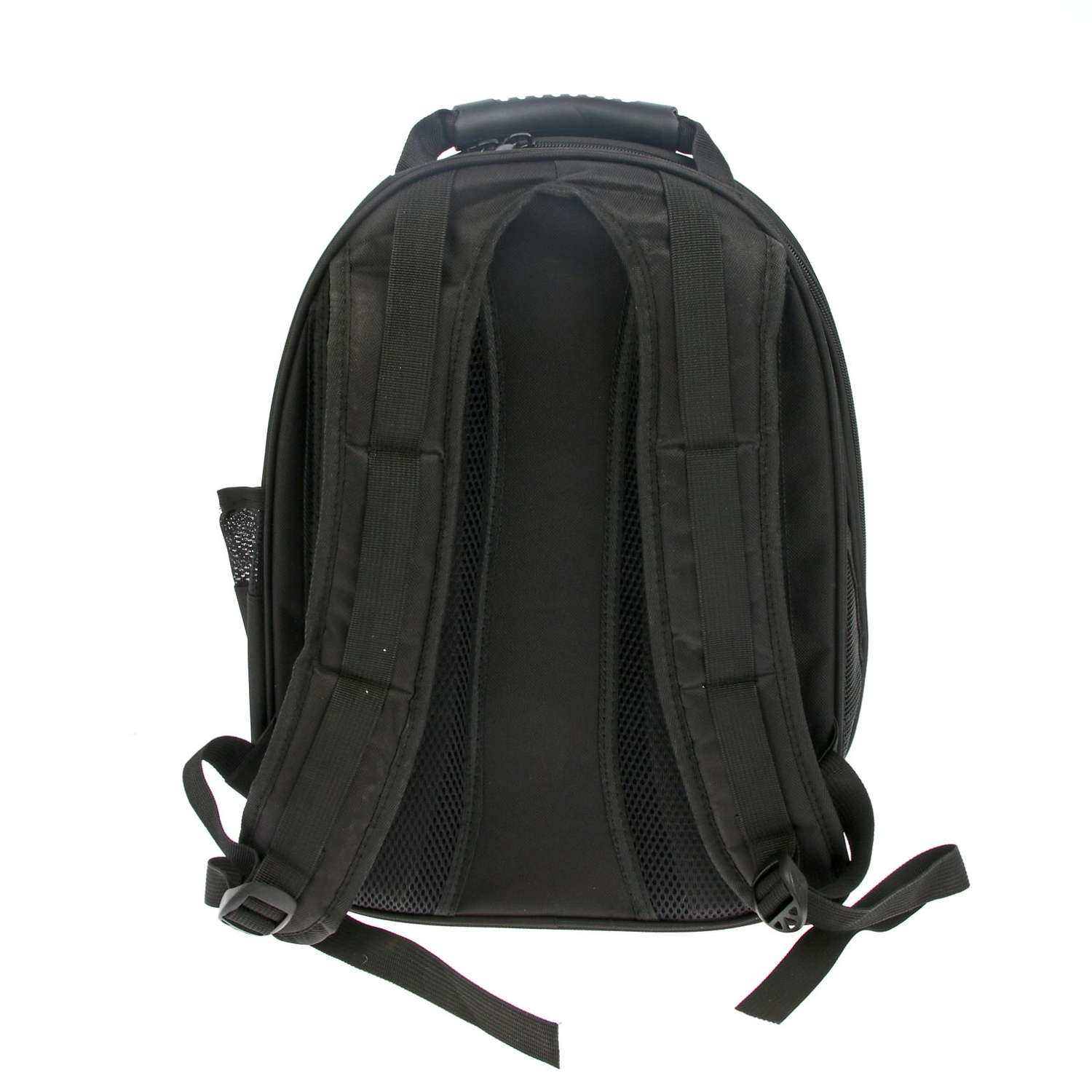 Рюкзак для переноски животных Пижон с окном для обзора 32х25х42 см серебристо-чёрный - фото 6