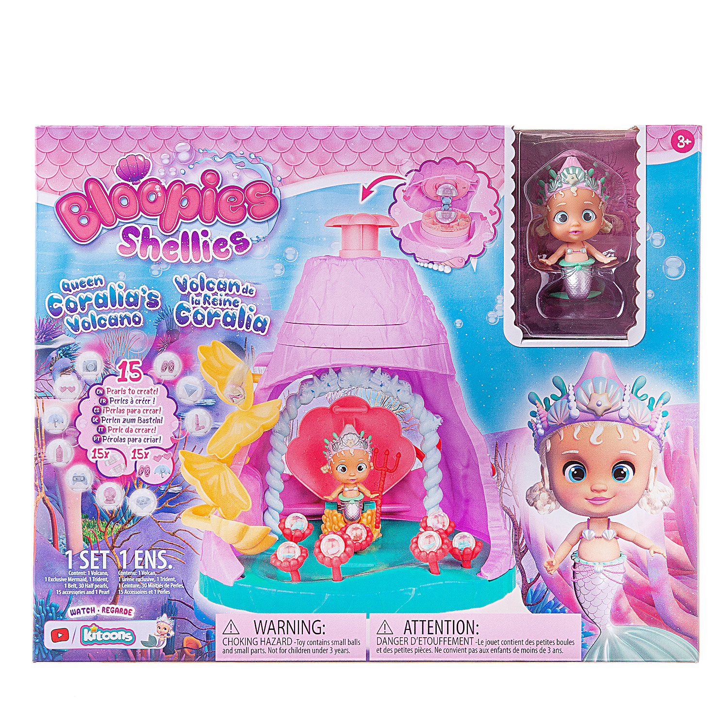 Игровой набор IMC Toys Shellies с вулканом + эксклюзивная русалочка - фото 2