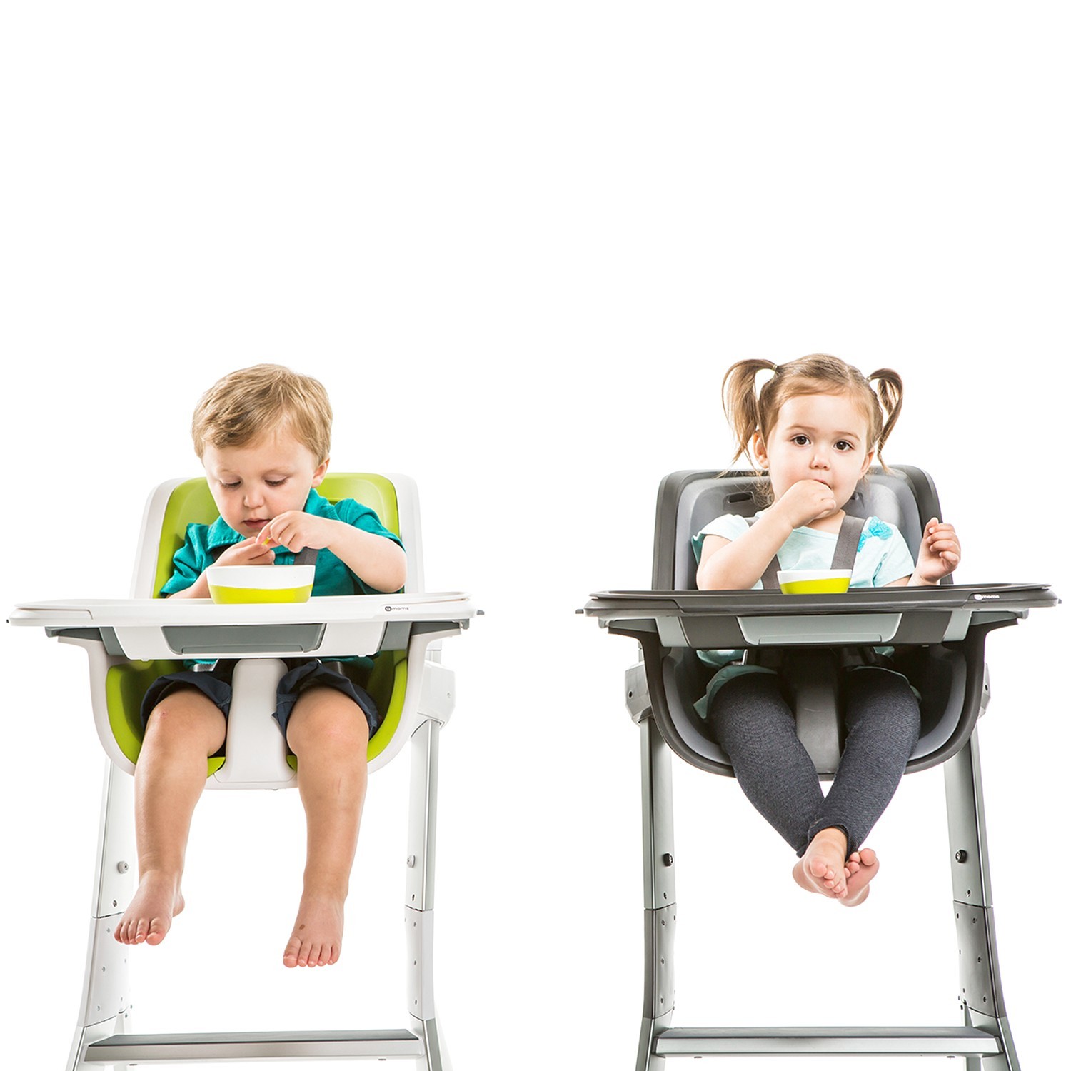 Стульчик для кормления 4Moms High chair 2.1 Черный-Серый - фото 4