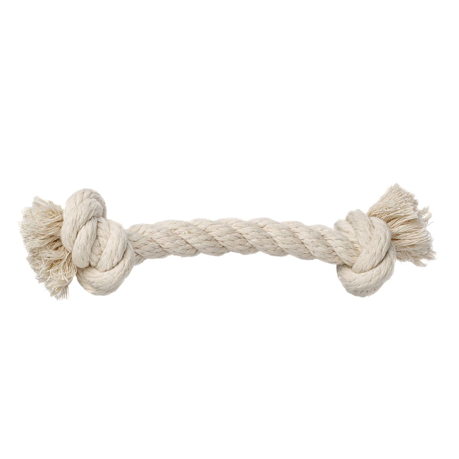 Игрушка для собак Doglike Dental Knot Грейфер канатный средний 2 узла Белый D-2351 - фото 1
