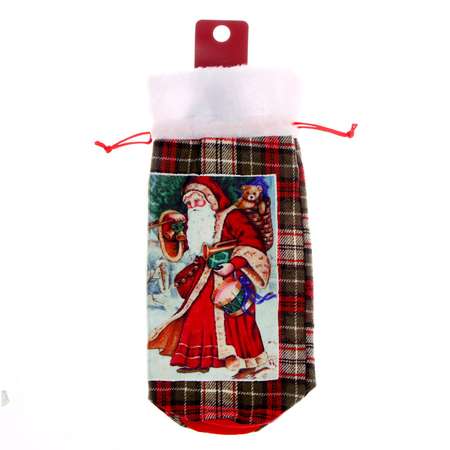 Чехол Страна карнавалия на бутылку «Дед Мороз с подарками»
