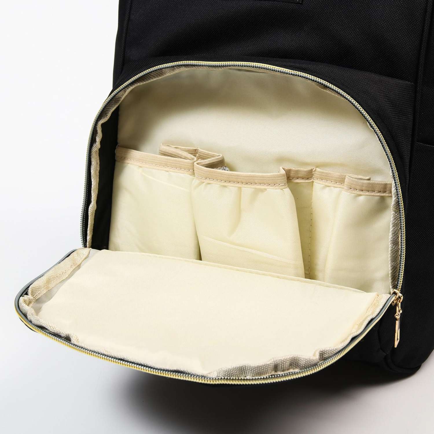 Сумка-рюкзак Sima-Land для хранения вещей малыша цвет черный - фото 5