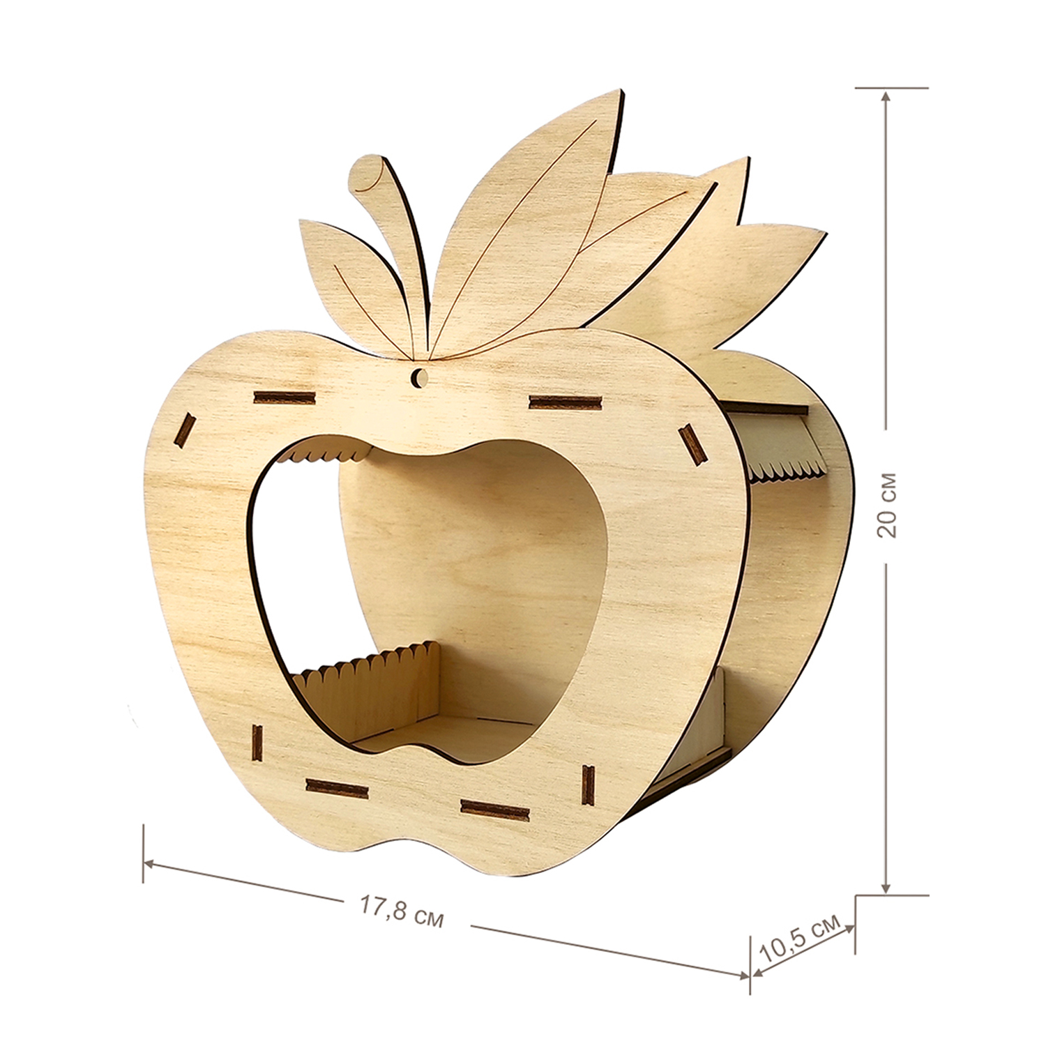 Сборная модель Символик Яблоко Кормушка №6 - фото 4