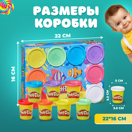 Пластилин Play-Doh 8 цветов в ассортименте