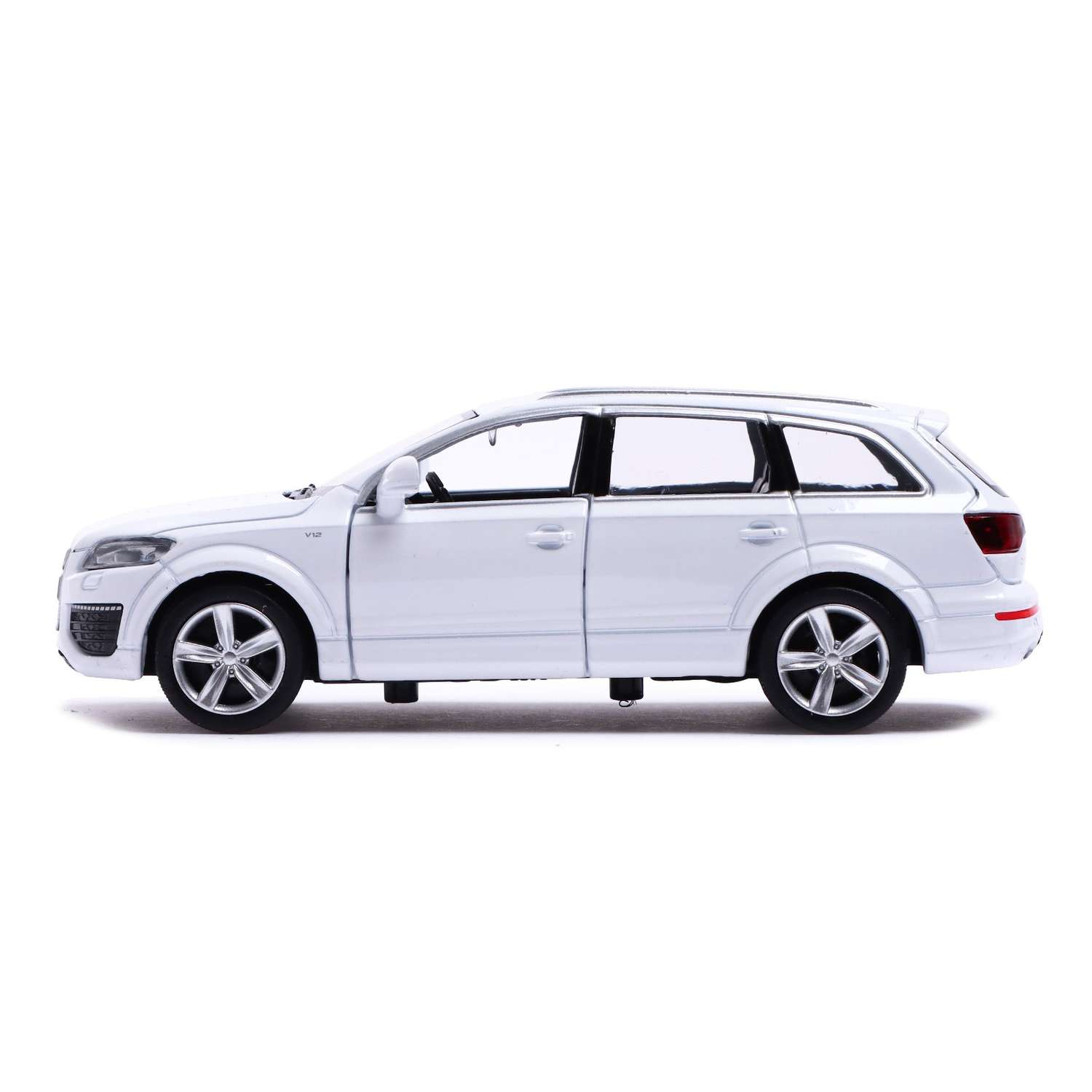Машина Автоград металлическая AUDI Q7 V12. 1:32. инерция. открываются двери. цвет белый 7152959 - фото 2