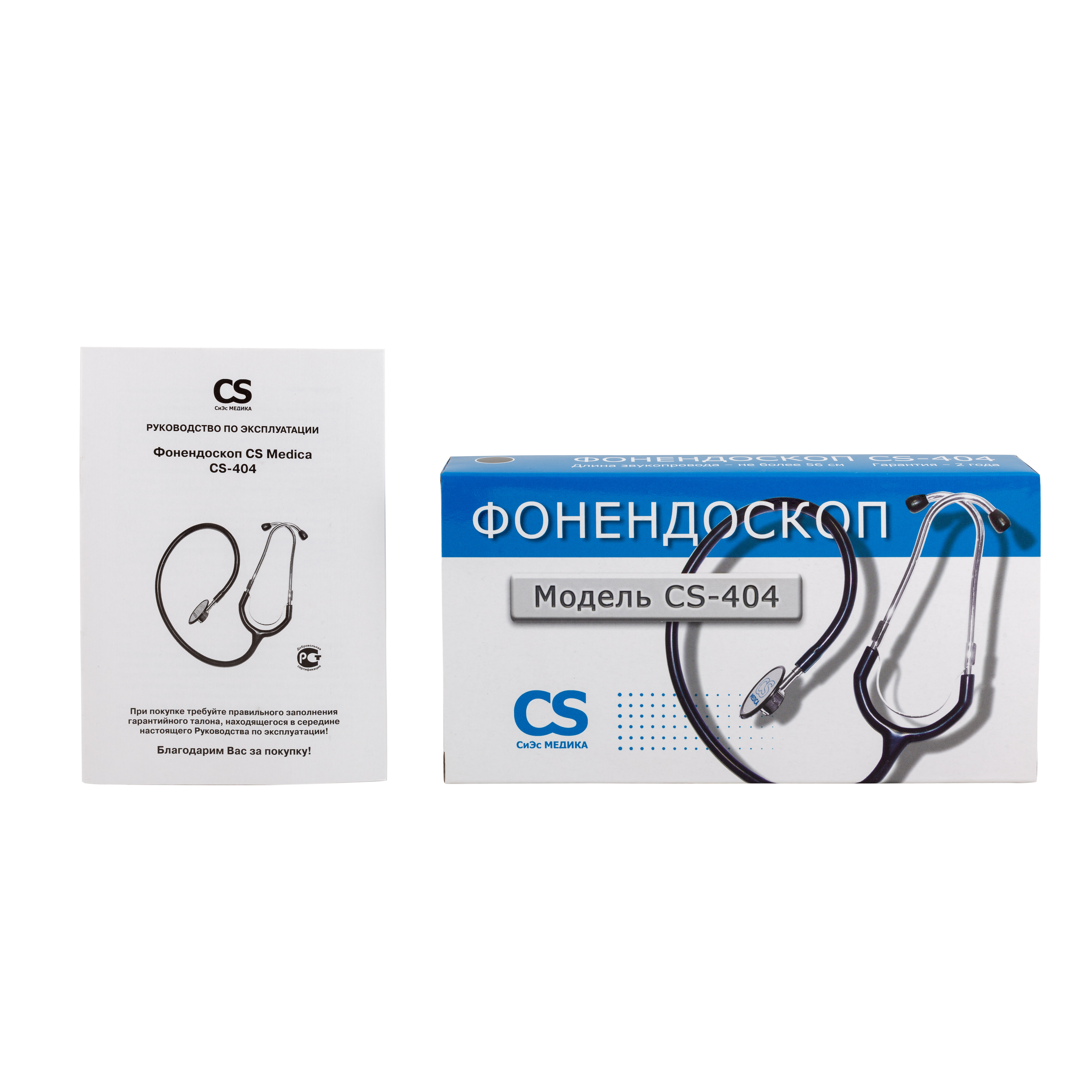 Стетофонендоскоп CS MEDICA 404 черный - фото 4