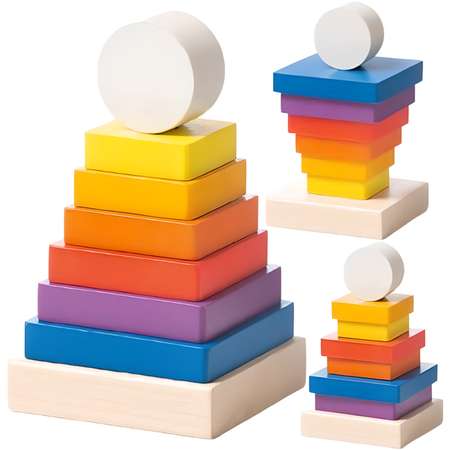 Развивающая игрушка Cubika Пирамидка 8 деталей