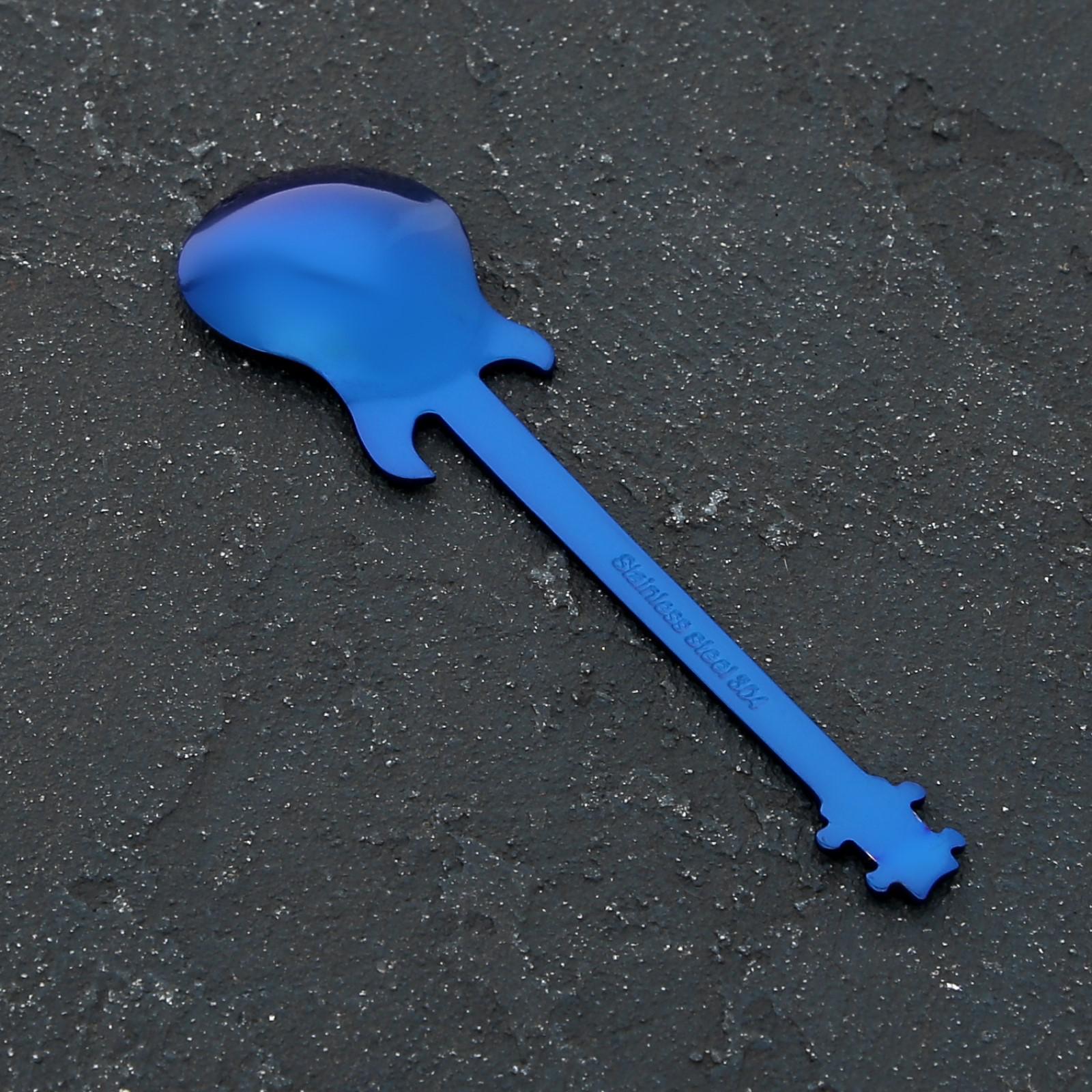 Ложка десертная MAGISTRO Гитара цвет синий - фото 2